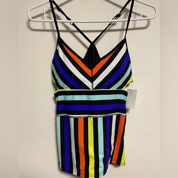 ANNE Cole Locker 2 Piece Tankini Bikini Swimsuit Bathing Suit Size Medium NWT - Picture 2 of 16